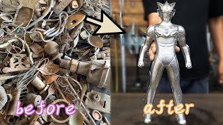 铸造金属奥特曼 Casting metal Ultraman