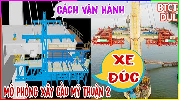 Nguyên lý cơ bản vận hành Xe Đúc Hẫng xây cầu Mỹ Thuận 2 | Công Nghệ Đúc Hẫng Xây Cầu BTCT DUL