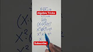 A Nice Exponential Equation Tricks #maths #mathematics #viralvideo #viralshorts #viral