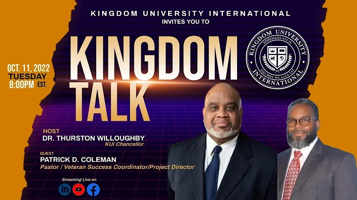 KINGDOM TALK - Special Guest Patrick D. Coleman