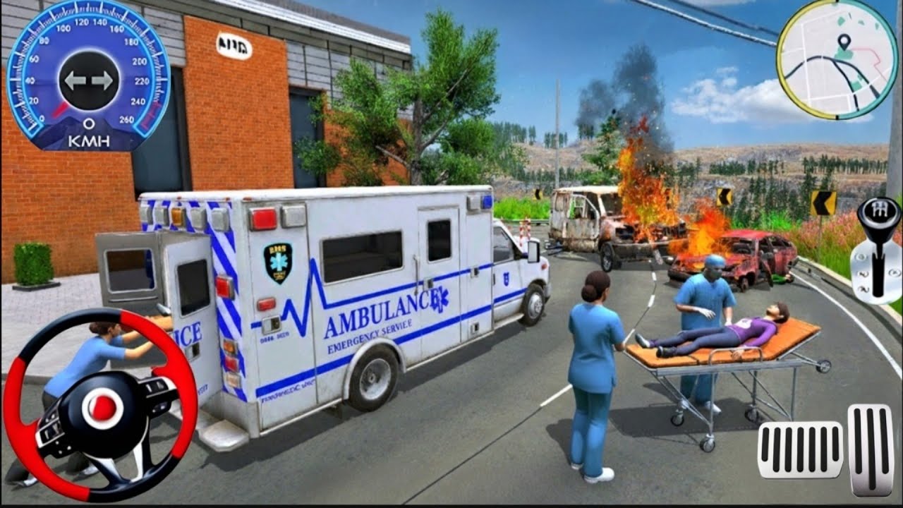 🚑 Ambulance City Rescue Simulator - 911 US Emergency Ambulance Driving 3D - Android Gameplay