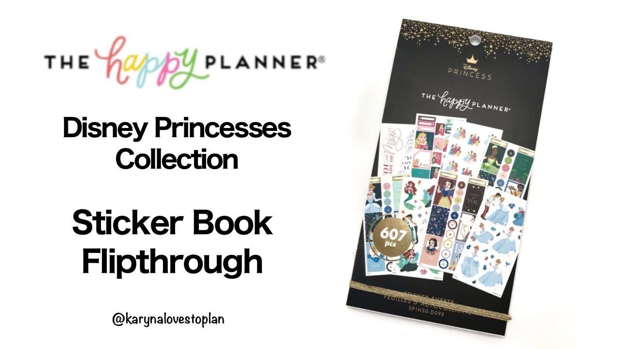 The Happy Planner Disney Princesses Collection: Sticker Book Flip Through