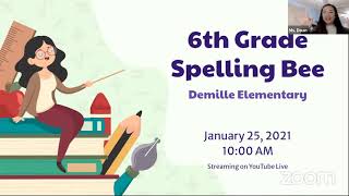 6th Grade Spelling Bee - Demille Elementary