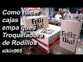 Como hacer cajas empaques - Troqueladora de rodillos elkin965