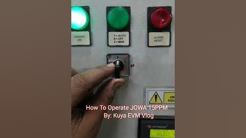 How to Operate JOWA 15PPM Oily Water Separator (Flushing Sensors & Zero Calibration ETC.)