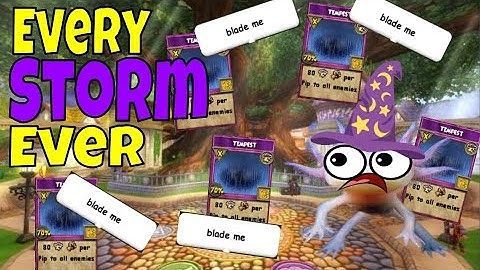 Wizard101 Every STORM Wizard Ever...