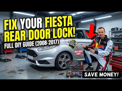How To Remove Replace Rear Door Lock Actuator on FORD FIESTA MK7 ST SE S TITANIUM (2008-2017)