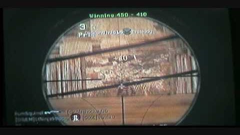 cod4 head shot / Barrett .50cal montage