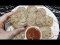 Steam chicken momos recipe   chicken dumplings recipe  by kitchen with fouzia