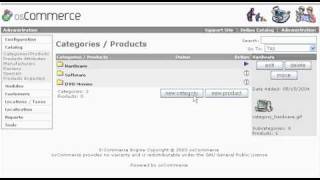 Adding categories in osCommerce