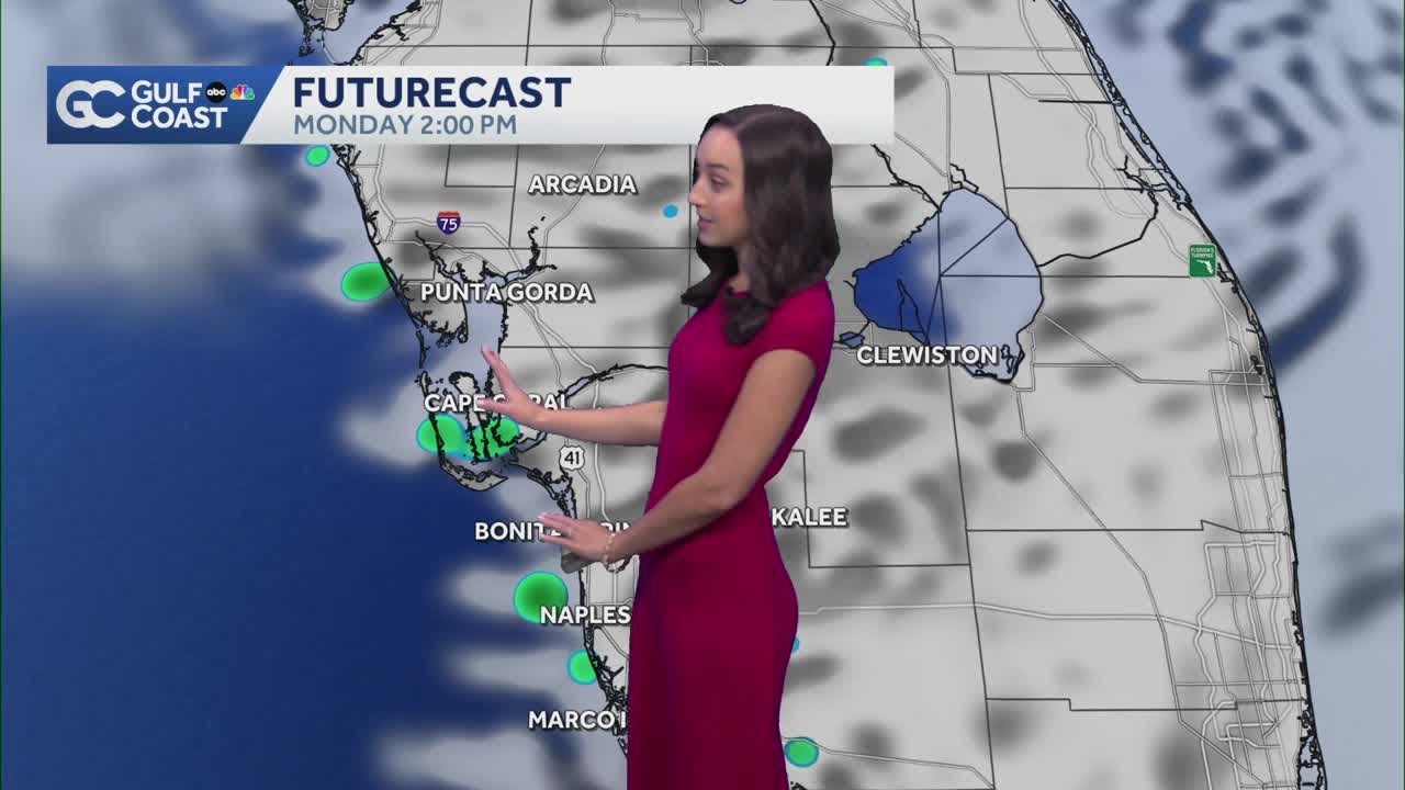 More rounds of evening storms Monday for Southwest Florida - YouTube
