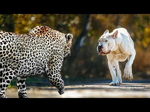 видео: Этот Леопард Просто Ненавидит Псов!!! Редкие Сражения Животных , Снятые на Камеру!