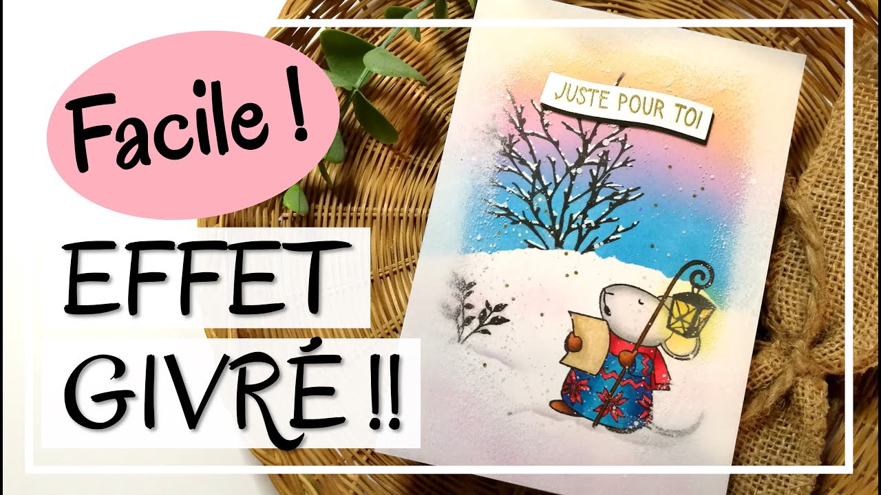 AJOUTEZ un EFFET GIVRÉ à vos CRÉATIONS ! FACILE et EFFICACE !! Tuto