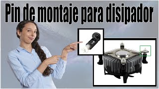 Cambiar Pin de montaje para disipador térmico de CPU | Montaje Pin disipador CPU @soluciones_media