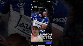 Report: Matt Burton in CONTRACT Talks 🚨 👀 #nrl #rugbyleague #canterburybulldogs