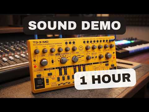 Behringer TD-3-MO – 1 Hour Synth Exploration | Custom Presets & Sequences | Sound Demo