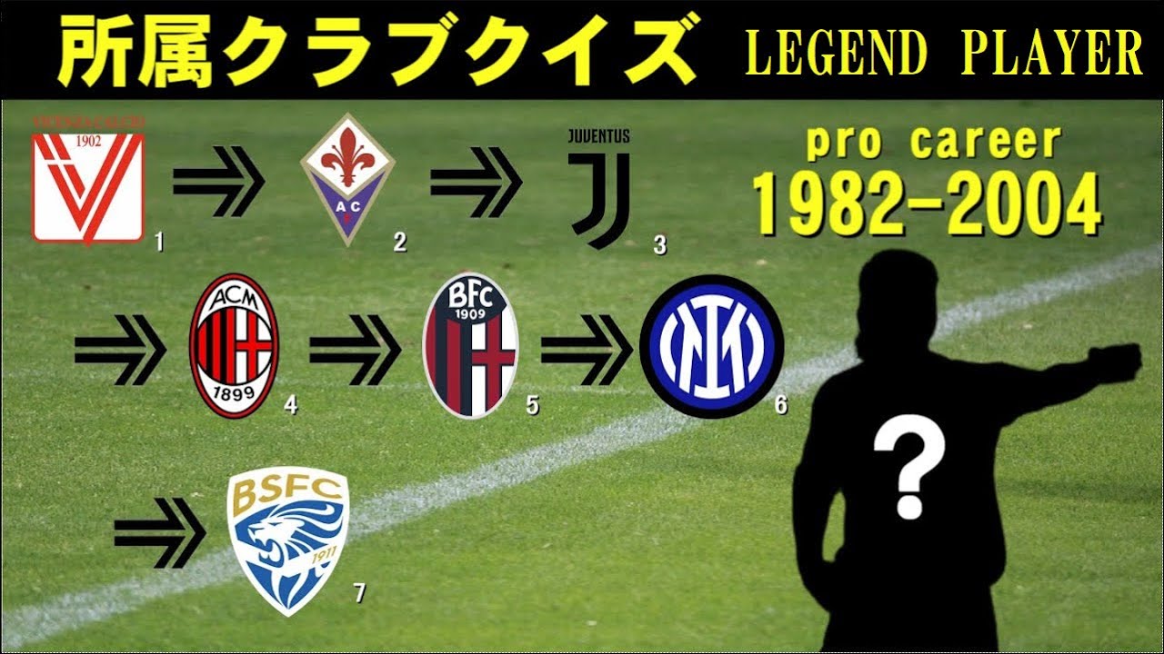 サッカークイズ 所属クラブクイズ レジェンドブレイヤー編 Youtube サッカークイズ 所属クラブクイズ レジェンドブレイヤー編 Youtube