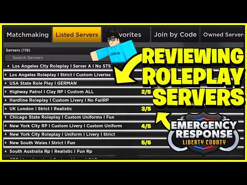 I reviewed RANDOM PRIVATE SERVERS on ERLC! (Emergency Response Liberty County)