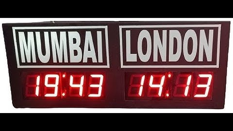 World Clock | Clock | 7-Segment Display Clock | 7-segment Clock | Digital Clock