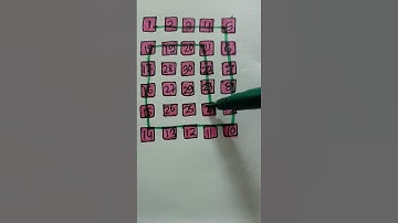 Draw a simple checkered path with numbers#shorts#amazing#number#challenge#ytshorts