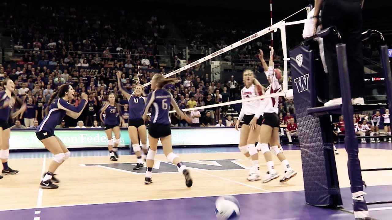 UW Volleyball 5 UW defeats 4 Wisconsin YouTube