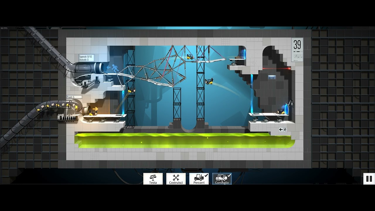 Bridge Constructor Portal - Level 39 - YouTube
