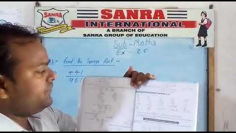 Square Root problems, Maths, class 8, Ex - 2.5, by Manoj Sharma (M.Ed.)