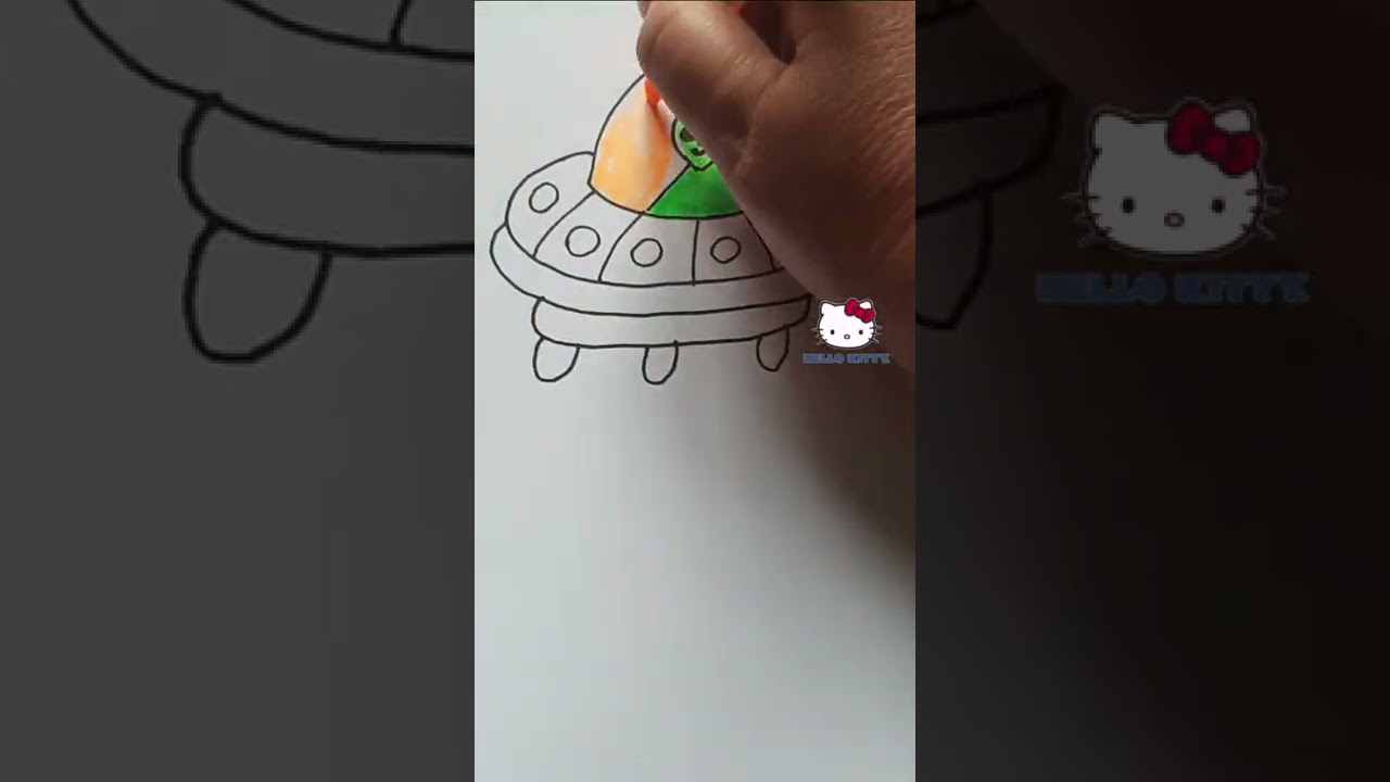 Let's learn to draw UFO 