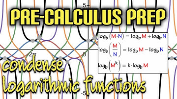Pre-Calculus Prep: Condensing Multiple Logaritms into a Single Log (Example 2)