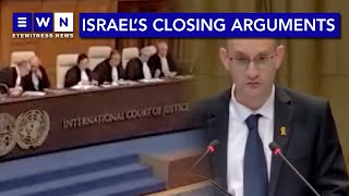 Israel responds to South Africa's genocide case at the International Court of Justice