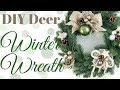 DIY Deer Winter Wreath