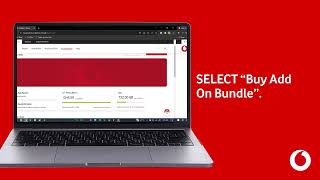How to buy add-on bundles on MyVodafone Web. #furthertogether #reels #vodafonebusiness screenshot 2