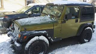 4.0 TJ starter (1999 Jeep Wrangler TJ 4.0l inline 6) (starter replacement)