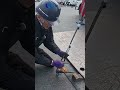 鉄板回収の穴への掛け方【玉掛け】