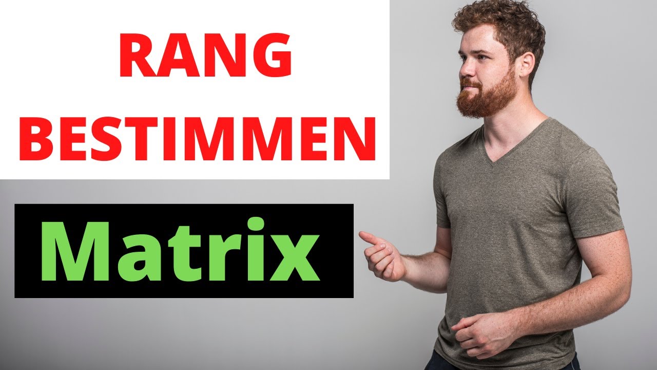 Rang einer Matrix bestimmen | Beispiel (3x4)-Matrix mit Parameter - YouTube
