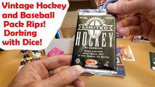 Vintage Baseball & Hockey Pack Rips! Dorking with Dice!