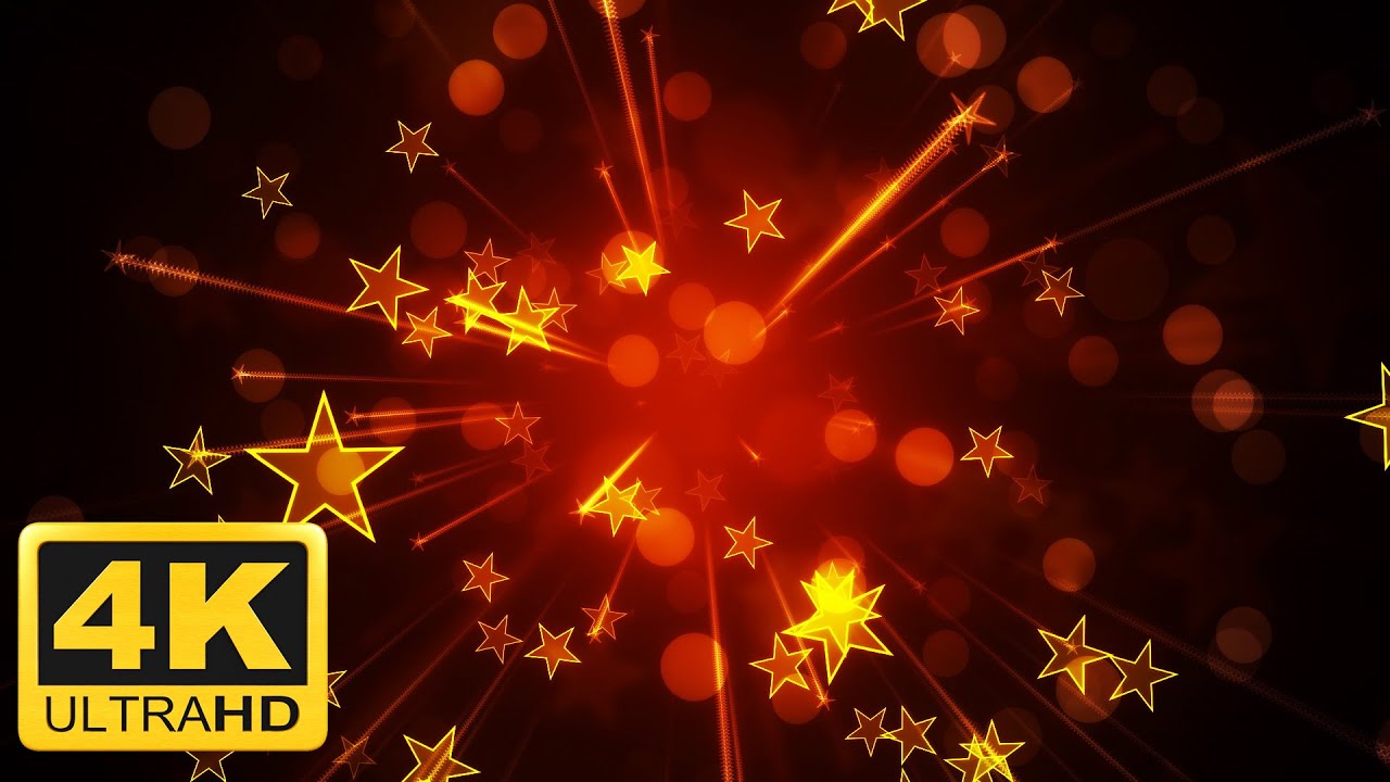 Glowing Stars Background Animation Loop 4K Video ||MS Animated Videos||
