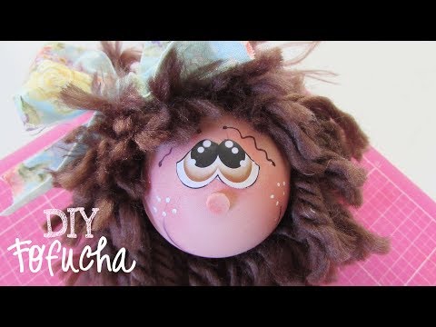 DIY Fofucha Cute and Easy Head - Yarn Hair- Fun Foam Craft