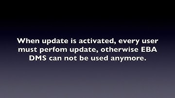 EBA DMS Automated Update