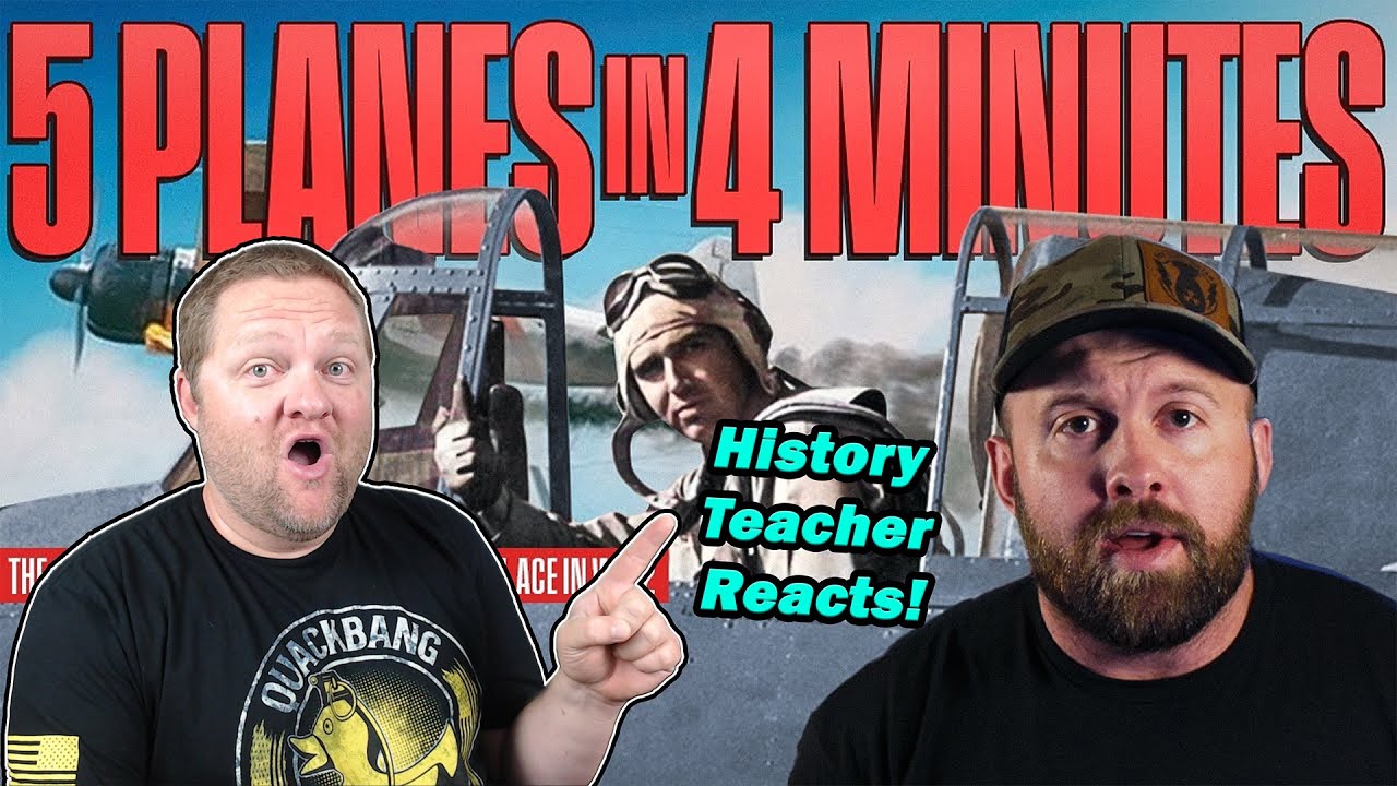 Pilot Downs 5 Planes In 4 Min - Edward "Butch" O'Hare | Fat Electrician | History Teacher Reacts