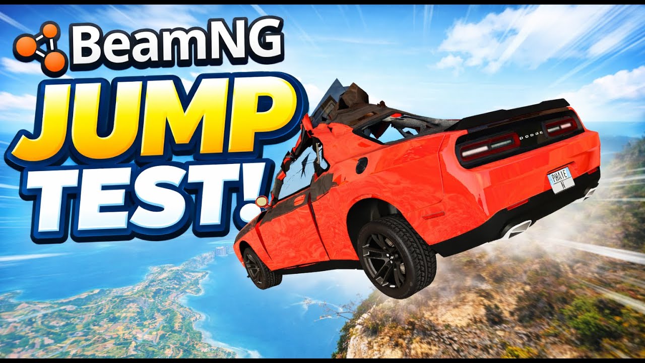 JUMP TEST😲😲😱😱 BeamNG Drive by PG CRASH