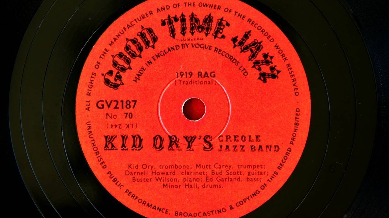 Kid Ory's Creole Jazz Band - 1919 Rag (1945)