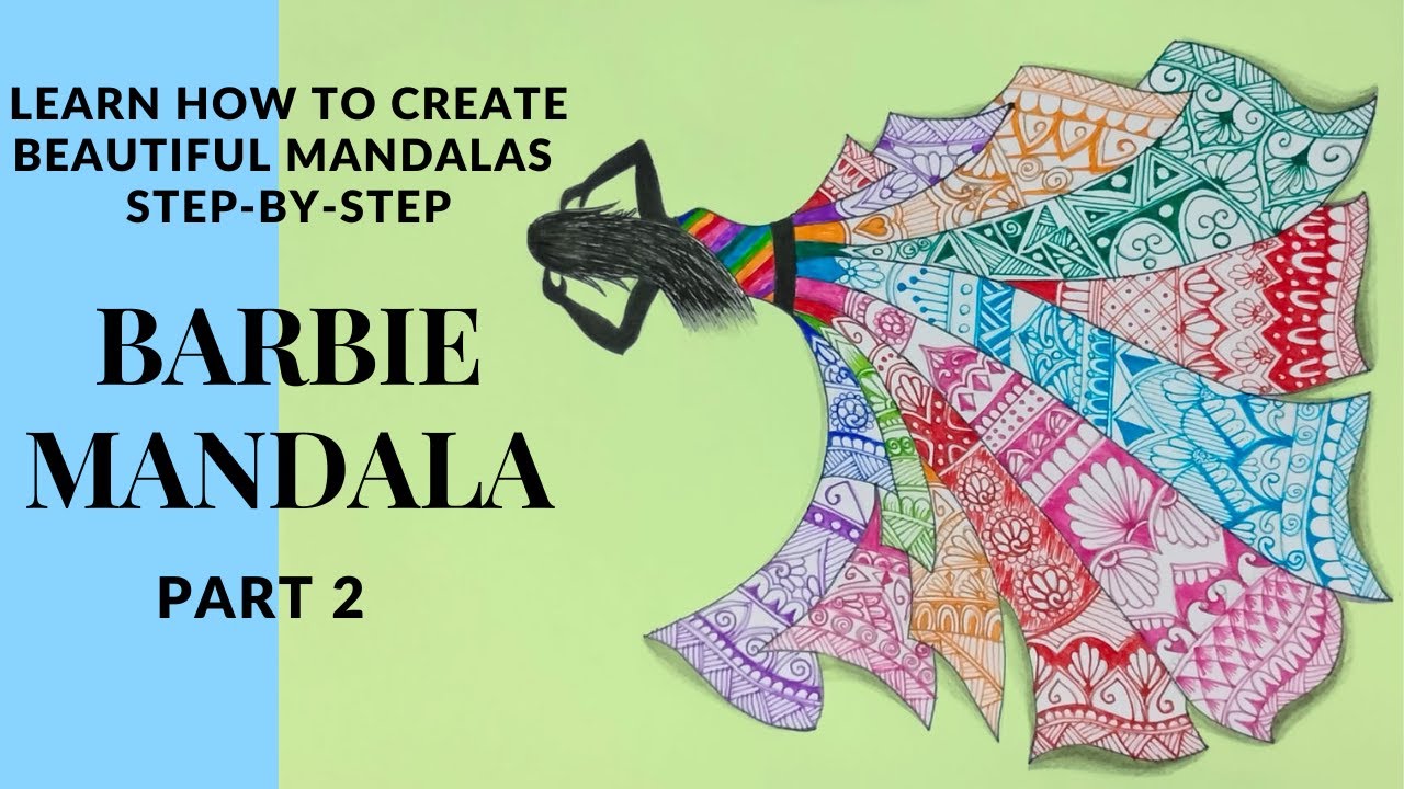 How to Create Barbie Mandalas: Step-by-Step Tutorial (Part 2) - YouTube