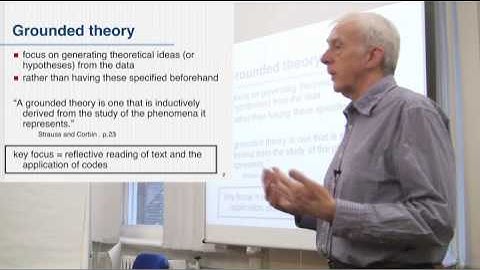 Grounded Theory - Core Elements. Part 1