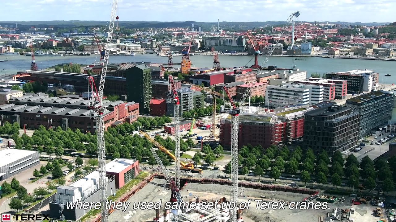 2019 Gothenburg Karlatornet Terex Tower Cranes CTL430 CTL272
