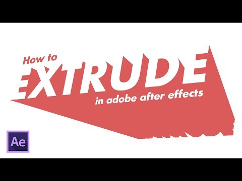 How to Extrude Text in Adobe After Effects (2019)