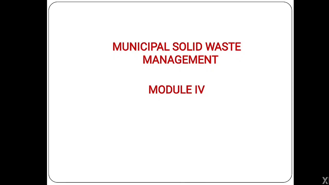 Waste processing - MSW
