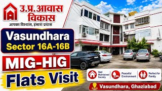 UP Awas Vikas Vasundhara Yojana Sector 16A & 16B MIG HIG 2 BHK 3 BHK Sample Flats with Price