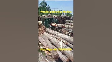 Efficient Wood Log Debarking Machine - Fast and Easy Wood Peeling#wood #debarker #peeling