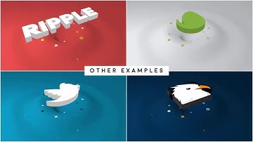 2770   Minimal Ripple 3D Logo Reveal stings animation intro